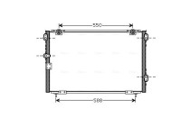 Condenser, air conditioning HD5221 Ava Quality Cooling