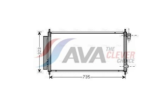 Condenser, air conditioning HD5222D Ava Quality Cooling, Image 2