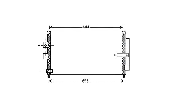 Condenser, air conditioning HD5223D Ava Quality Cooling
