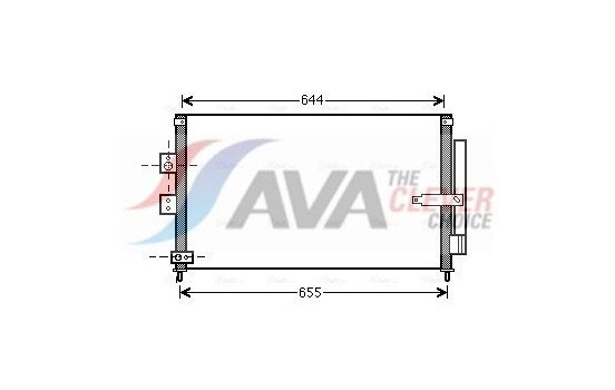 Condenser, air conditioning HD5223D Ava Quality Cooling, Image 2