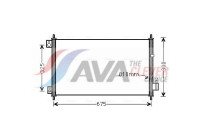Condenser, air conditioning HD5229 Ava Quality Cooling