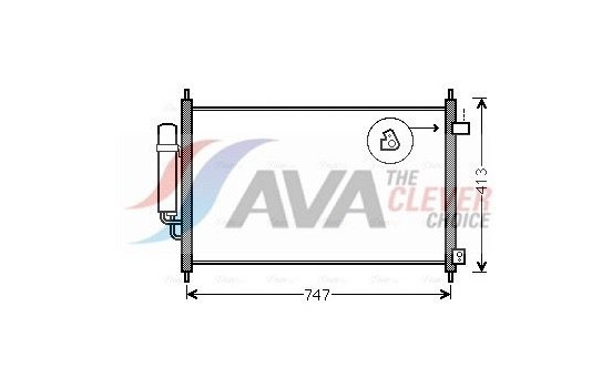 Condenser, air conditioning HD5233D Ava Quality Cooling