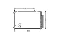 Condenser, air conditioning HD5242D Ava Quality Cooling