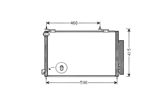 Condenser, air conditioning HD5242D Ava Quality Cooling
