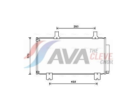 Condenser, air conditioning HD5247D Ava Quality Cooling