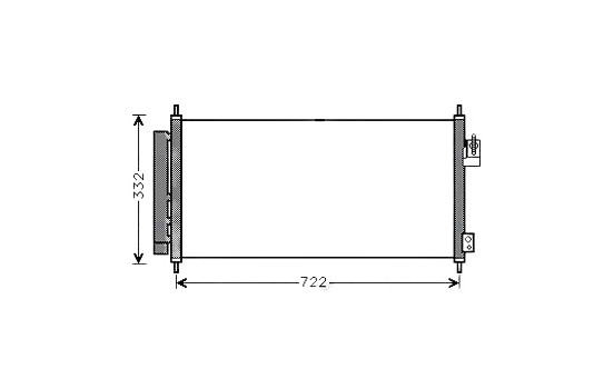 Condenser, air conditioning HD5248D Ava Quality Cooling