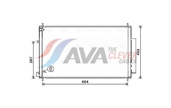 Condenser, air conditioning HD5309D Ava Quality Cooling