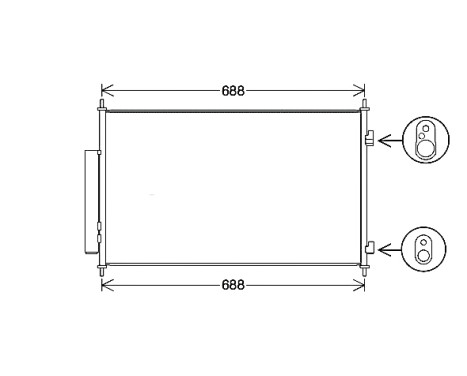 Condenser, air conditioning HD5317D Ava Quality Cooling