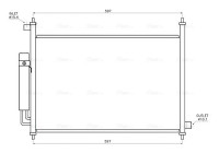 Condenser, air conditioning HD5338D Ava Quality Cooling