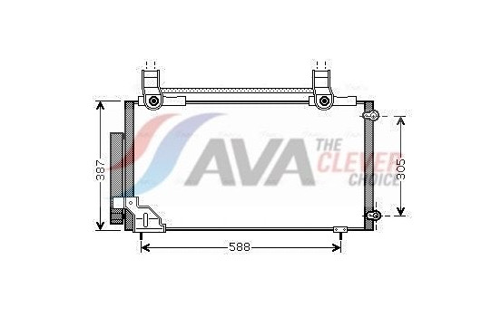Condenser, air conditioning HDA5186D Ava Quality Cooling