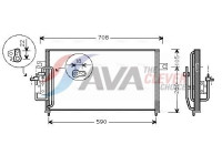 Condenser, air conditioning HY5059 Ava Quality Cooling