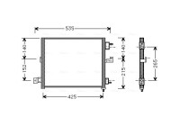 Condenser, air conditioning HY5062 Ava Quality Cooling