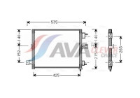 Condenser, air conditioning HY5062 Ava Quality Cooling