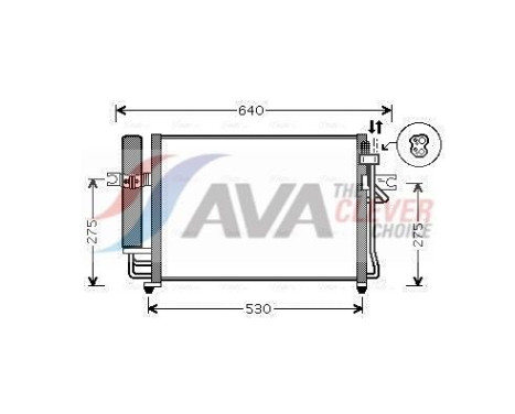 Condenser, air conditioning HY5090D Ava Quality Cooling
