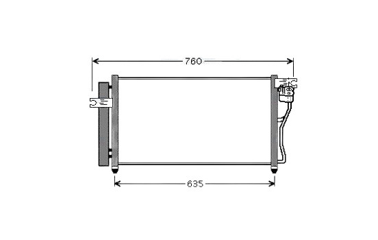 Condenser, air conditioning HY5178D Ava Quality Cooling