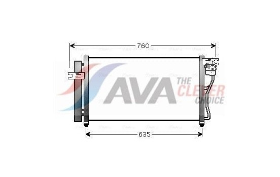 Condenser, air conditioning HY5178D Ava Quality Cooling, Image 2