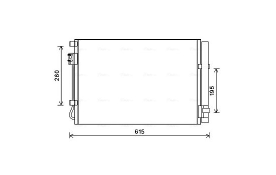 Condenser, air conditioning HY5269D Ava Quality Cooling