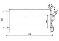 Condenser, air conditioning HY5298D Ava Quality Cooling