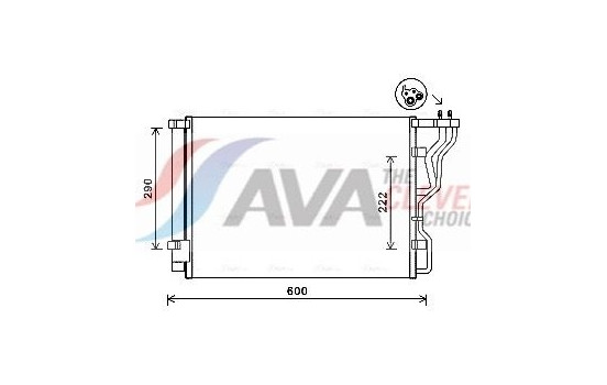 Condenser, air conditioning HY5299D Ava Quality Cooling