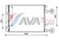 Condenser, air conditioning HY5396D Ava Quality Cooling