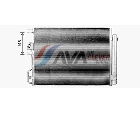 Condenser, air conditioning HY5469D Ava Quality Cooling, Image 2