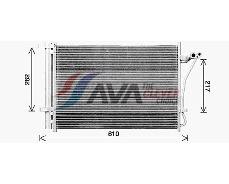 Condenser, air conditioning HY5470D Ava Quality Cooling