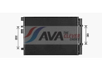 Condenser, air conditioning HY5481D Ava Quality Cooling