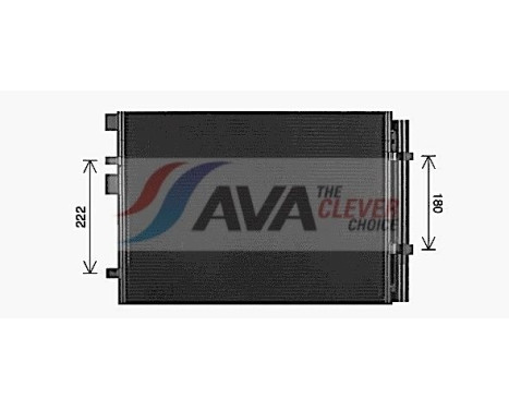 Condenser, air conditioning HY5481D Ava Quality Cooling