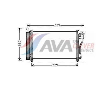 Condenser, air conditioning HYA5164D Ava Quality Cooling