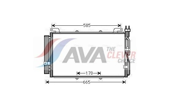 Condenser, air conditioning HYA5220D Ava Quality Cooling