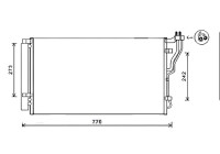 Condenser, air conditioning HYA5246D Ava Quality Cooling