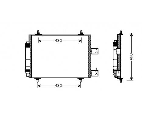 Condenser, air conditioning *** IR PLUS *** 09005213 International Radiators Plus