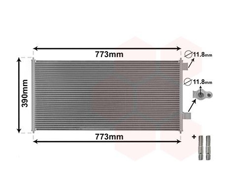 Condenser, air conditioning *** IR PLUS *** 18005361 International Radiators Plus, Image 2