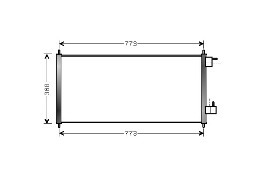 Condenser, air conditioning *** IR PLUS *** 18005361 International Radiators Plus