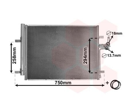 Condenser, air conditioning *** IR PLUS *** 18005428 International Radiators Plus, Image 2