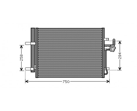 Condenser, air conditioning *** IR PLUS *** 18005428 International Radiators Plus