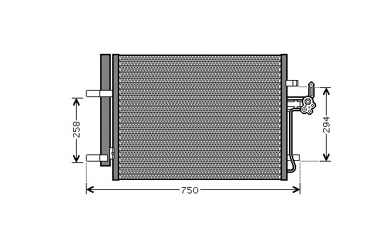 Condenser, air conditioning *** IR PLUS *** 18005428 International Radiators Plus