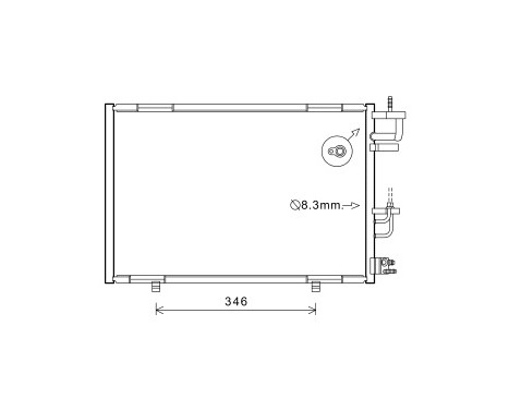 Condenser, air conditioning *** IR PLUS *** 18005490 International Radiators Plus