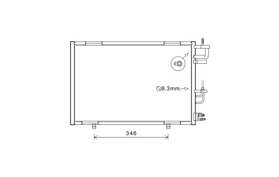 Condenser, air conditioning *** IR PLUS *** 18005490 International Radiators Plus