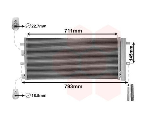 Condenser, air conditioning *** IR PLUS *** 18015701 International Radiators Plus