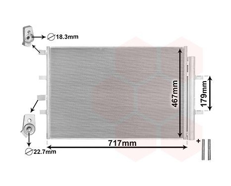 Condenser, air conditioning *** IR PLUS *** 18015703 International Radiators Plus