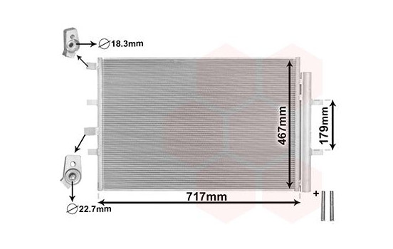 Condenser, air conditioning *** IR PLUS *** 18015703 International Radiators Plus