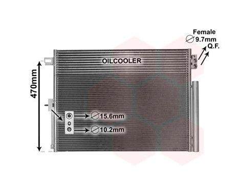 Condenser, air conditioning *** IR PLUS *** 21005061 International Radiators Plus
