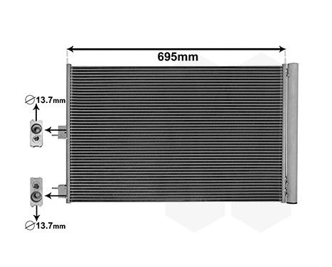 Condenser, air conditioning *** IR PLUS *** 30015705 International Radiators Plus