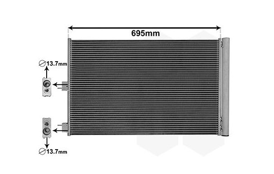 Condenser, air conditioning *** IR PLUS *** 30015705 International Radiators Plus