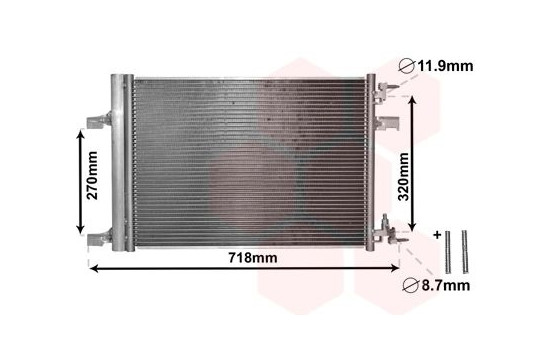 Condenser, air conditioning *** IR PLUS *** 37005500 International Radiators Plus, Image 2