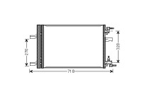 Condenser, air conditioning *** IR PLUS *** 37005500 International Radiators Plus