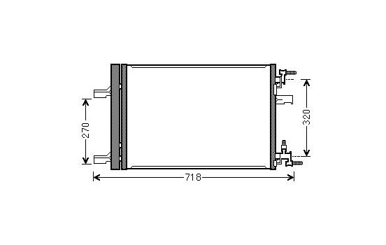 Condenser, air conditioning *** IR PLUS *** 37005500 International Radiators Plus