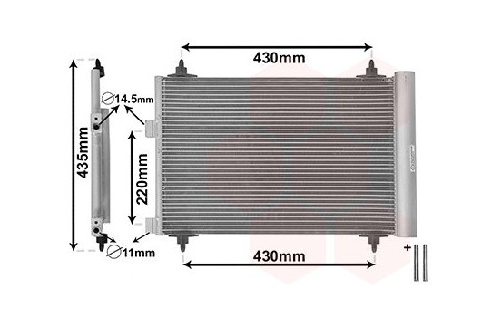 Condenser, air conditioning *** IR PLUS *** 40005209 International Radiators Plus, Image 2