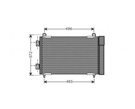 Condenser, air conditioning *** IR PLUS *** 40005258 International Radiators Plus